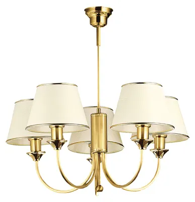 Immagine prodotto di Lampadario CLASSIC in ottone 5xE27x20W metallo, dimensioni: 65x72x72 cm, IP20 Jupiter