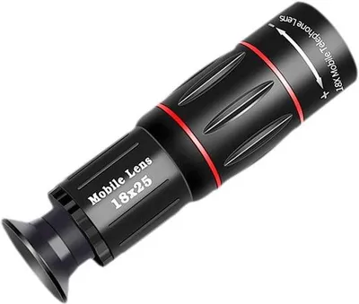 Produktbild von Smartphone-Telelens mit schwenkbarer Stativhalterung