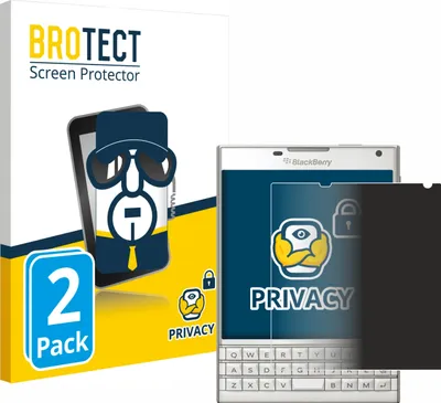 Produktbild von 2x BROTECT Sichtschutzfolie für BlackBerry Passport Anti-Spy Privacy Sichtschutz Blickschutz Folie Blaulicht-Schutz