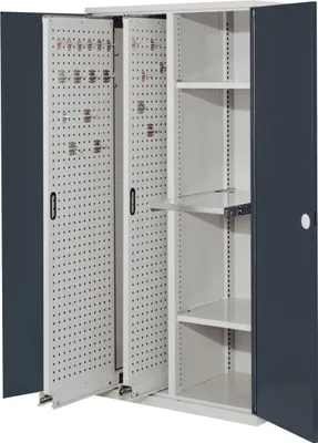 Produktbild von Kappes ®RasterPlan Vertikalschränke 1950x1000x600mm Modell 84 Doppelwandtüren anthrazitgrau