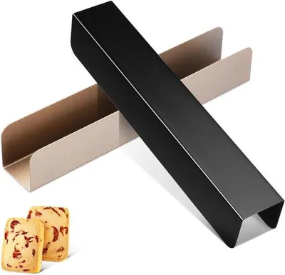 Productafbeelding van PRETYZOOM 2 stuks koekvorm, cakevorm rechthoek, brownievorm, broodvorm, lange rechthoekige uitsteekvorm, antiaanbaklaag