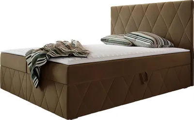 Produktbild von MIRJAN24 Boxspringbett Simoti, Doppelbett mit zwei Bettkästen für die Bettwäsche, Hauptmatratze, Topper und Kopfteil (Magic Velvet 2299, Größe: 180x200 cm)