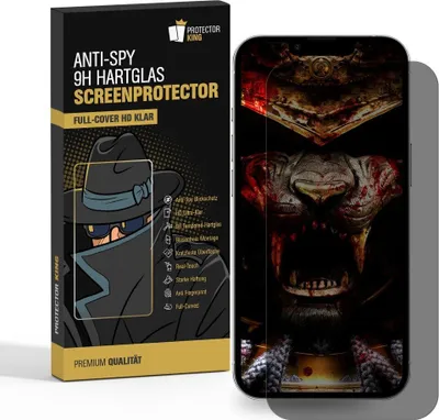 A product box for a screen protector with a phone displaying a graphic.