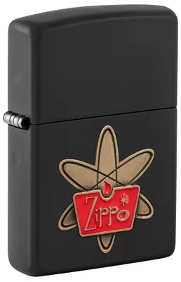 Produktbild von Zippo Sturmfeuerzeug Black Matte, Retro Design, nachfüllbar, windfest