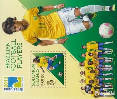 Produktbild von Briefmarken Salomoninseln 2013 Mi Block 221 (kompl. Ausg.) postfrisch Fussballspieler