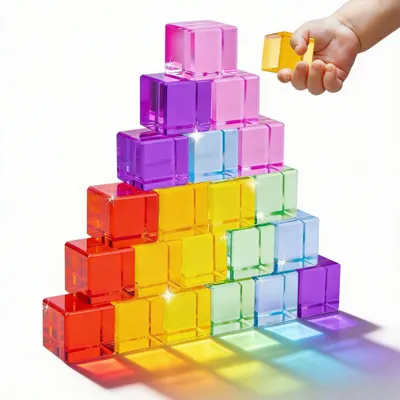 Immagine prodotto di Set di 21 blocchi da costruzione colorati