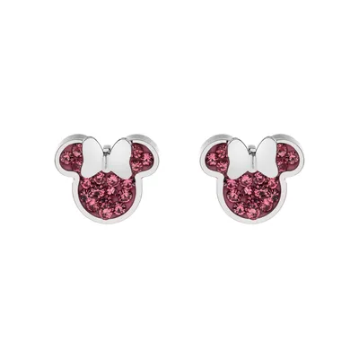 Image de Boucles d'oreilles Clous d'oreilles collection Disney argent Minnie Mouse - enfant