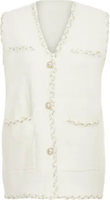 Produktbild von ZITHA damen elegante weste - wollweiss, M