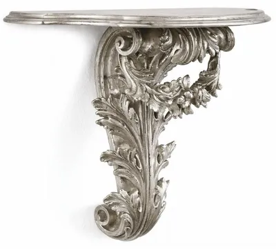 Produktbild von Casa Padrino Luxus Barock Wandkonsole Antik Silber 58 cm - Barock Möbel -  Italy