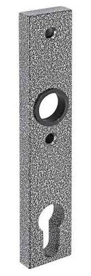 Produktbild von Kurzschild, eckige Form, mit PZ- und Druckerlochung, Aluminium, Anthrazit, 30 x 160 x 10 mm