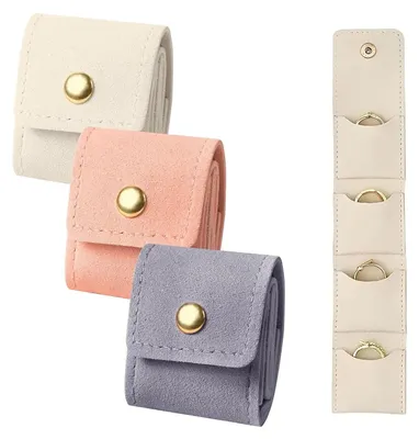 3er Set Mini Reiseschmucktas – faltbarer Schmuckorganizer