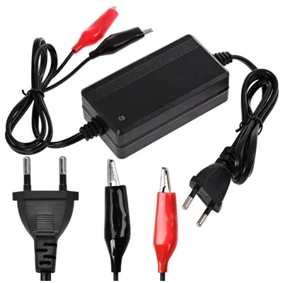 Zdjęcie produktu dla Ładowarka akumulatorów żelowych 12V 20W 1,5A automat prostownik do akumulatorów kwasowych AGM motocykl skuter quad UPS