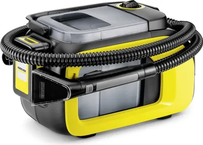 Produktbild von Kärcher SE 3-18 Compact Battery Set, 184 W, Trommel-Vakuum, Nass, Beutellos, 1,2 l, Schwarz, Gelb