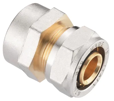Produktbild von Cornat Schraub-Kupplung komplett ø 26 mm 1 IG Messing vernickelt