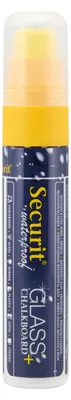 Produktbild von Securit® wasserfester Kreidemarker mit Block-Spitze in Gelb - Kreidestifte