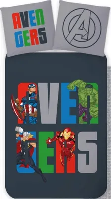 Produktbild von Marvel Avengers - Wende-Bettwäsche-Set, 135x200 & 80x80