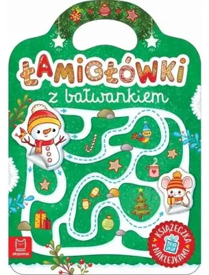 Immagine prodotto di Łamigłówki z bałwankiem. Książeczka z naklejkami - praca zbiorowa