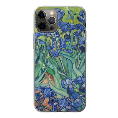Produktbild von MuchoWow® Handyhülle Schutzhülle Hülle für iPhone 12 Pro Schwertlilien - Vincent van Gogh Silikon Softcase Handy Hülle - Abdeckung