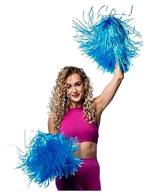 Produktbild von Pom Pom für Cheerleader, 1 Stück, Fanartikel, Sportzubehör, Karneval, Mottoparty, Junggesellenabschied