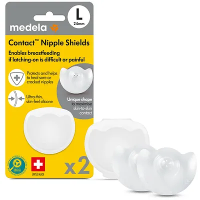 Obrázok produktu pre Medela Kontaktný štít na bradavky vrátane úložného boxu veľkosti L