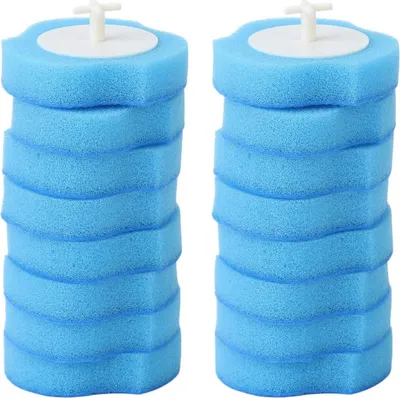 Produktbild von 16 Stück Ersatzköpfe für Toilettenbürsten, Einweg-Reiniger, wasserlöslich, Toilettenbürsten-Nachfüllpackungen für Badezimmer