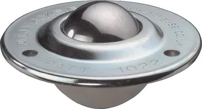 Produktbild von Kugelrolle Nylonkugel Ø 38,1 mm Stahl verzinkt Tragfähigkeit 55 kg
