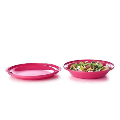 Produktbild von Tupperware Aloha Doppelteller rot
