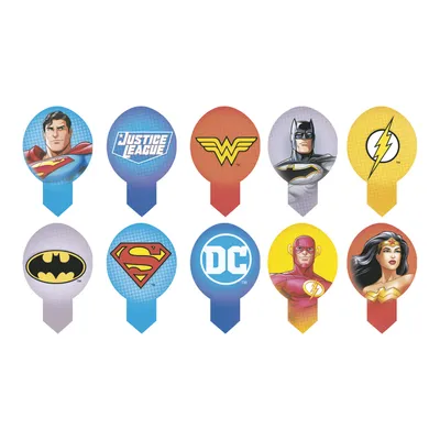 Produktbild von Muffinaufstecker Justice League 6,5x4cm