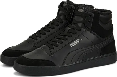 Produktbild von Puma Shuffle Mid Fur Black-Black-Steel Gray Größe EU 38