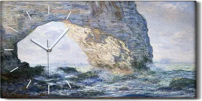 Produktbild von Wohnzimmer-Bild Leinwand Uhr Geräuschlos Kunstdruck 60x30 Das Manneporte 1883 - weiße Hände