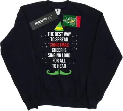 Produktbild von Elf - "Christmas Cheer" Sweatshirt für Damen BI5547 (S) (Schwarz)