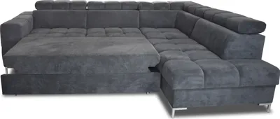 Produktbild von Modernes PABLO Ecksofa 279x201 cm, Schlafsofa Mit Verstellbaren Kopfstützen, Bettkasten, Stabilen Metallfüßen, Hochwertiger CLOUD-Stoff In Verschiedenen Farben Rechts Layout, Farbe BEIGE