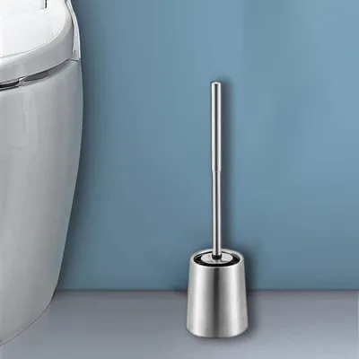 Immagine prodotto di Scopino da bagno in acciaio inossidabile e silicone, argento