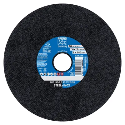 Produktbild von PFERD 61342400, Schneidedisk, Edelstahl, Stahl, 15 cm, Jede Marke, Flache Mitte, 2,22 cm