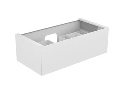 Produktbild von Keuco Edition 11 Waschtischunterbau 1050 x 350 x 535 mm mittig mit 1 Auszug - Anthrazit Glas / Lack Matt - 31351110000