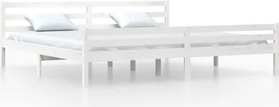 Obrázek produktu pro vidaXL Postel z masivu bílá 200x200 cm