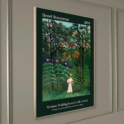 Produktbild von STYLER ARTBOX EXOTIC FOREST Wandbild 50x70 cm gerahmt tropisches Pflanzenmotiv Natur Wanddeko Wohnzimmer Schlafzimmer