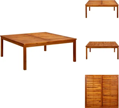 Obrázek produktu pro vidaXL Zahradní konferenční stolek 110x110x45 cm z masivního dřeva akácie - Zahradní stoly