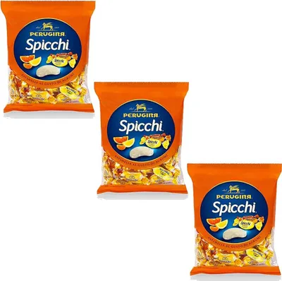Produktbild von 3x Perugina Spicchi Caramelle al gusto di agrumi senza glutine Bonbons mit Zitrusgeschmack glutenfrei 200g