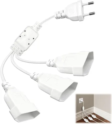 Produktbild von Flachbandkabel - Schalter - 3-in-1-Steckeradapter
