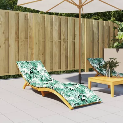 Produktbild von The Living Store Sonnenliegen-Auflage Blattmuster Oxford-Gewebe