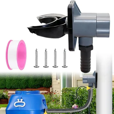 Produktbild von Regenwassersammler 70-110 mm, PVC und Gummi, für Garten