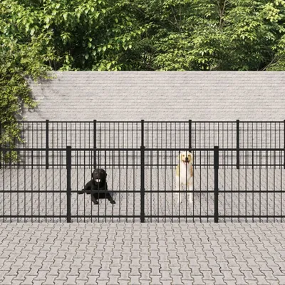 Produktbild von Möbel Outdoor-Hundezwinger Stahl 42,34 m² - Sonstiges Hundezubehör 3124639