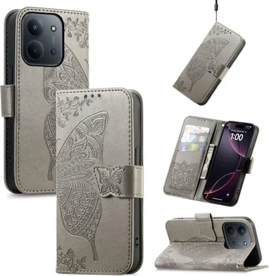 Image de Étui en similicuir pour Xiaomi Redmi 15C 5G / 4G avec compartiment pour cartes et fonction support
