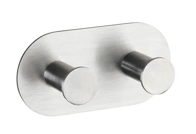 Produktbild von Wandhaken Cona Duo matt Edelstahl
