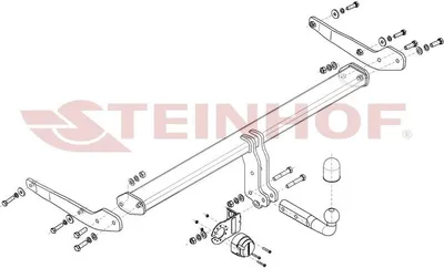 Produktbild von STEINHOF S-116 Anhängerkupplung 2500kg Max für SEAT Ateca (KH7)