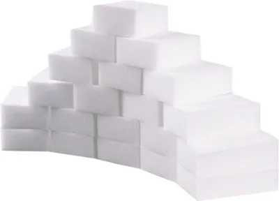 Obrázek produktu pro 20 kusů/balení silných, odolných houbiček v hromadném balení - víceúčelové pěnové čisticí podložky (10 x 6 x 2 cm)