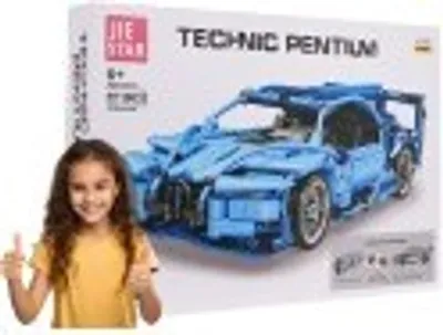 Produktbild von RC Blaues Sportwagen Bausteinset, 523-teilig, 6+ Jahre