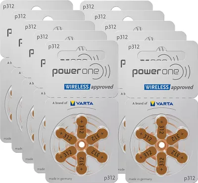 Produktbild von 10x Varta Power One P312 PR41 Hörgerätebatterien 6er Blister