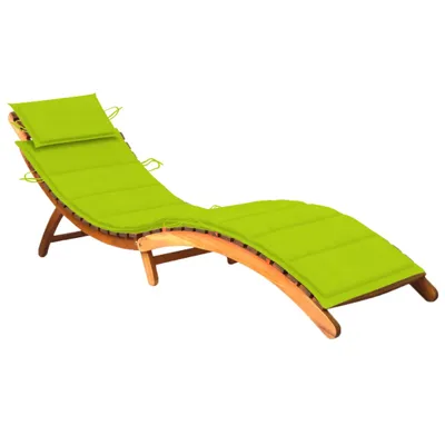 Zdjęcie produktu dla VidaXL 3061583, Lounge, Obite siedzisko, Drewno akacjowe, Zielony, Poliester, 186 cm